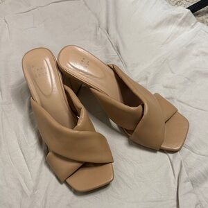 A New Day Women's Brown Crisscross Heels